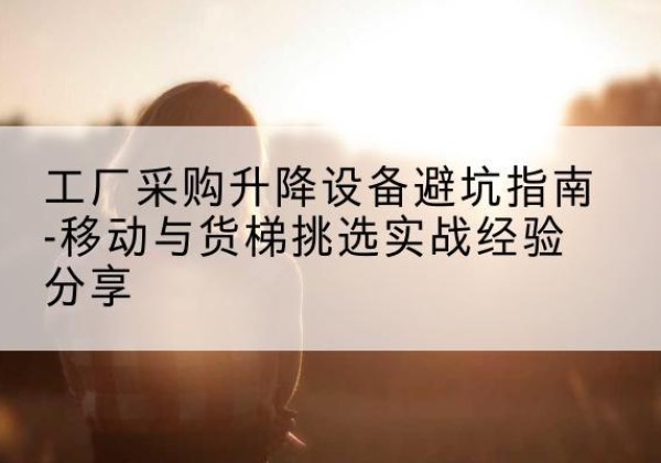 惠济移动式升降机怎么选-工厂采购升降设备避坑指南-移动与货梯挑选实战经验分享